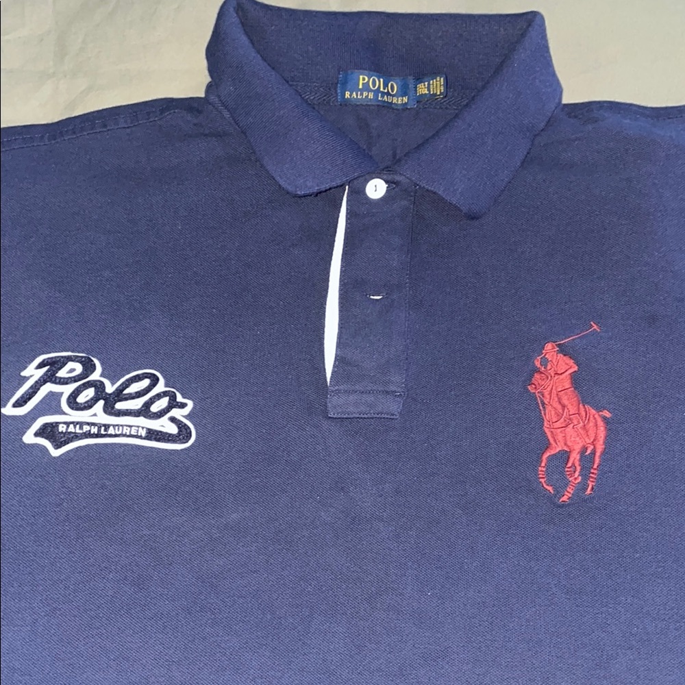 Polo by Ralph Lauren Blue Polo Shirt Casual Sporty Style